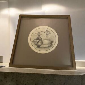 Clark Sullivan Ducks Print Double Signed Framed And Matted 1984